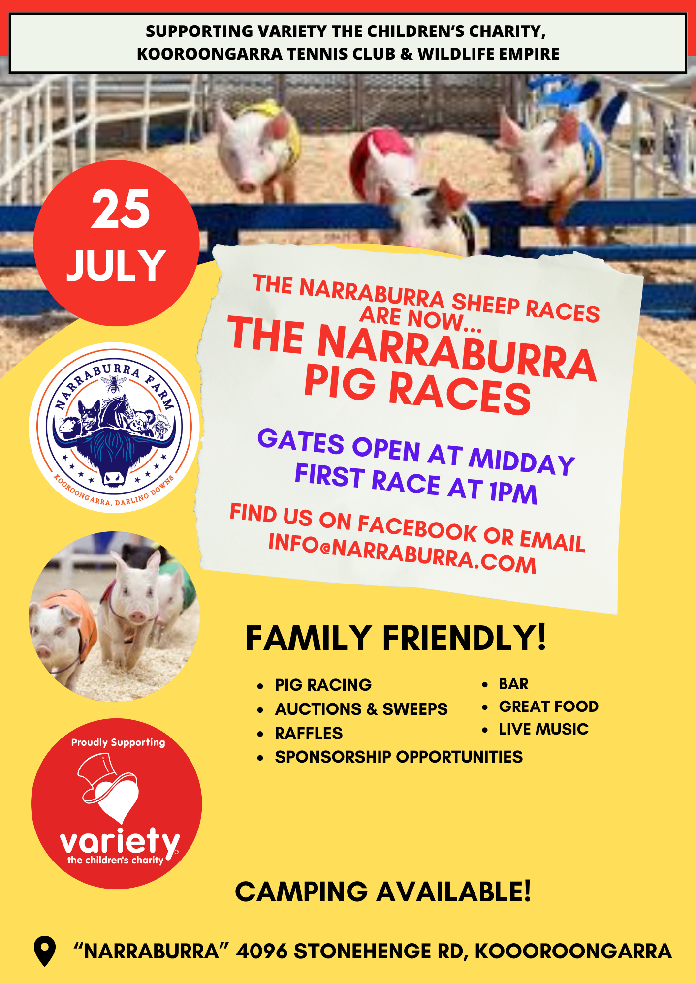 Narraburra Pig Races 2026
